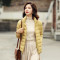 高梵(GOLDFARM)2019秋冬新款轻薄羽绒服女短款韩版修身立领休闲保暖外套 XXL 稻草黄