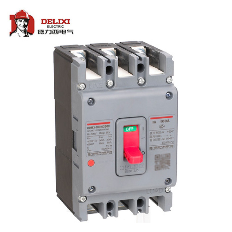德力西(DELIXI) CDM3-100S/4300 100A 低压开关 交流空气开关 四相（计价单位：个）
