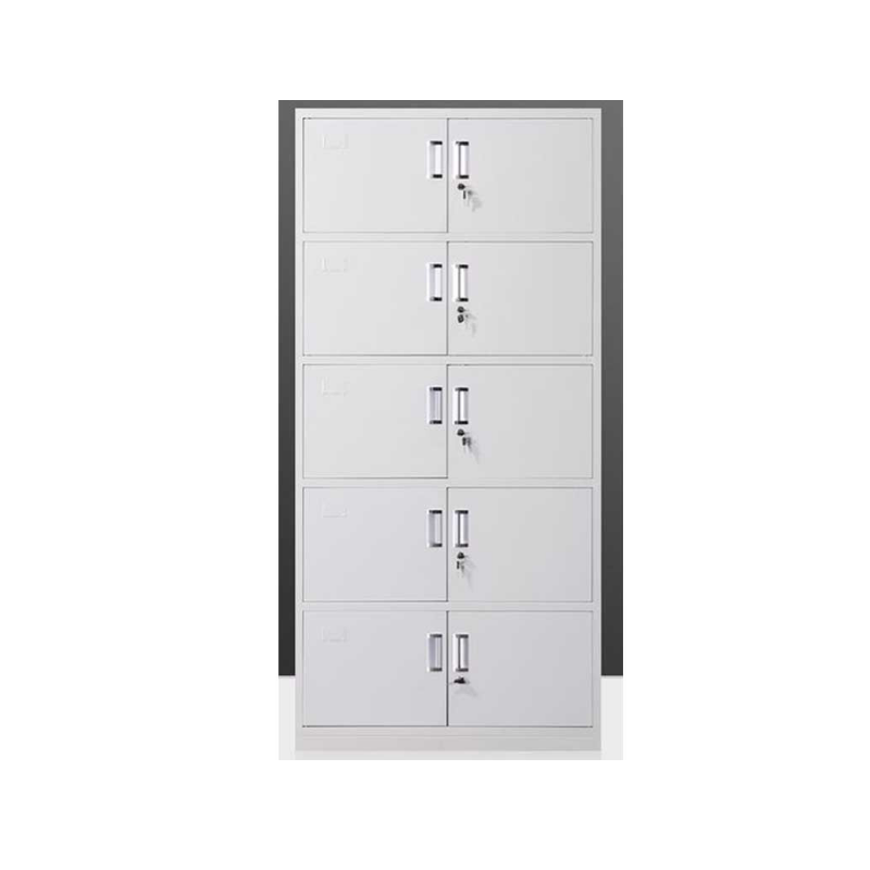 毕氏家具 五节柜 文件柜 办公柜 资料柜 档案柜 储物柜 五节文件柜 850*380*1850 -TY 银色