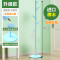 落地实木衣帽架 卧室内 -挂衣架挂帽子 简约多挂钩衣服架子 升级款【进口榉木】免工具圆盘底-北欧蓝