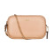COACH 蔻驰 奢侈品 女士紫色/米色皮革单肩斜挎链条包 米色