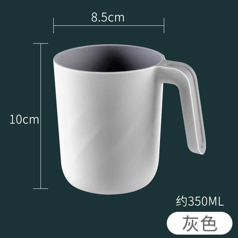 刷牙杯北欧-简约旅行-漱口杯-家用情侣洗漱杯套装 创意 儿童牙缸 【带手柄款】北欧灰