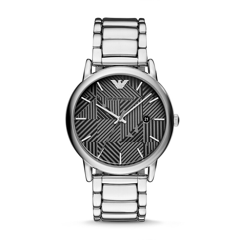 阿玛尼EMPORIO ARMANI)男表 商务休闲个性几何图案石英手表 AR11134