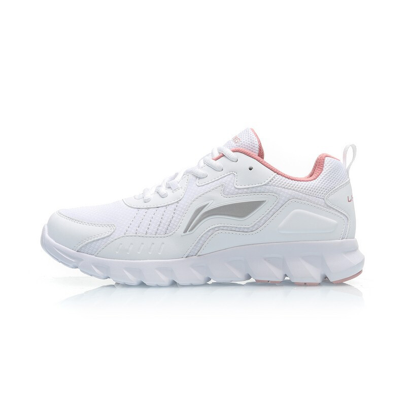 李宁官方旗舰店2019女子减震跑鞋ARHP324-1/-2/-4女鞋 35.5 标准白-2