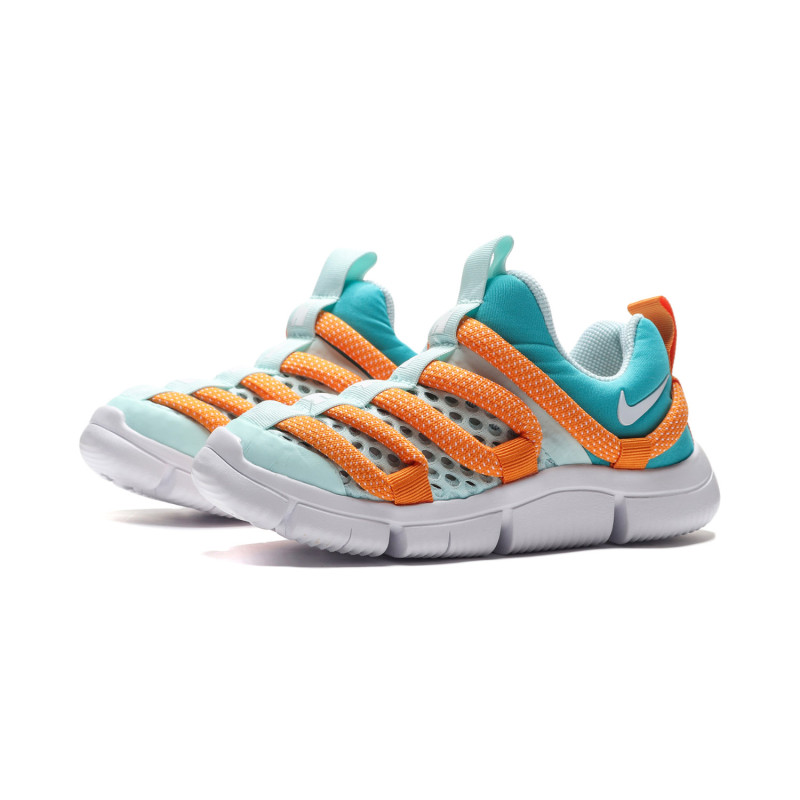 【自营】NIKE男女中童休闲鞋时尚撞色毛毛虫一脚蹬跑步运动鞋CK0244 CK0244-311浅青色+白色+白色+金桔色+星云青 32码/适合脚长195mm