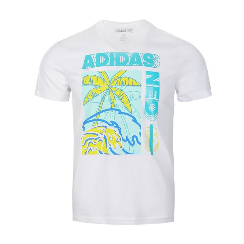 ADIDAS夏季男子短袖上衣EJ7082 L EJ7082