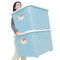 禧天龙Citylong 110L特大号滑轮收纳箱环保塑料储物箱家用整理箱 颜色随机 蓝色