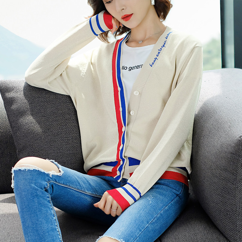 恒源祥女士针织开衫19JC928 M/160 杏色