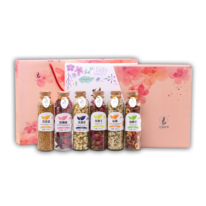 正道和丰(ZHENGDAO HEFENG) ZDF-010 瓶装花茶 六瓶装 繁华盛景