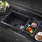德国迈锐博石英石水槽套餐厨房洗菜盆花岗岩大双槽洗碗水池MD980 980样品色板