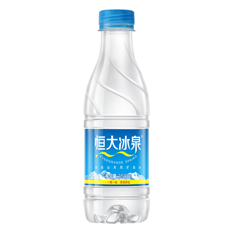 恒大冰泉长白山天然矿泉水 SCP-5188 350ml*24瓶整箱 （10箱起订） 图片色
