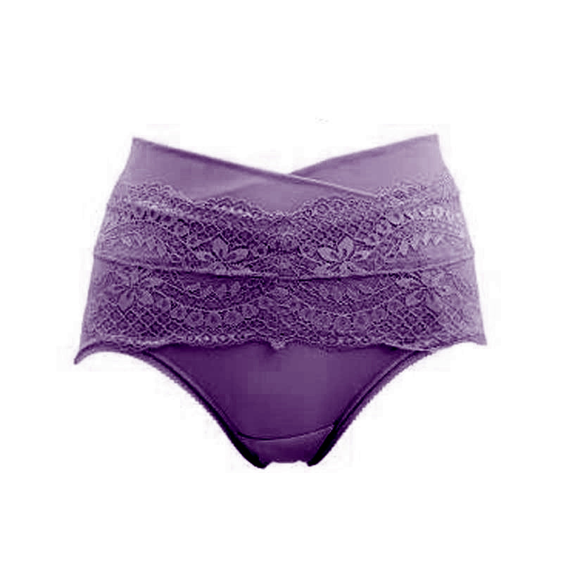 日本进口 厚木 ATSUGI 女士花边束腹裤 塑性矫正 88229 蓝紫色 M