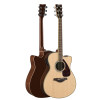 雅马哈自营(YAMAHA)FSX830C原木色单板民谣电箱吉他40英寸缺角玫瑰木背侧