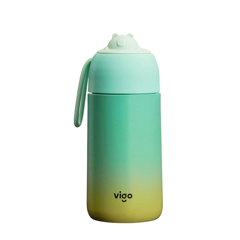 魅果(vigo) 趴趴猪保温杯 松石绿 280ml