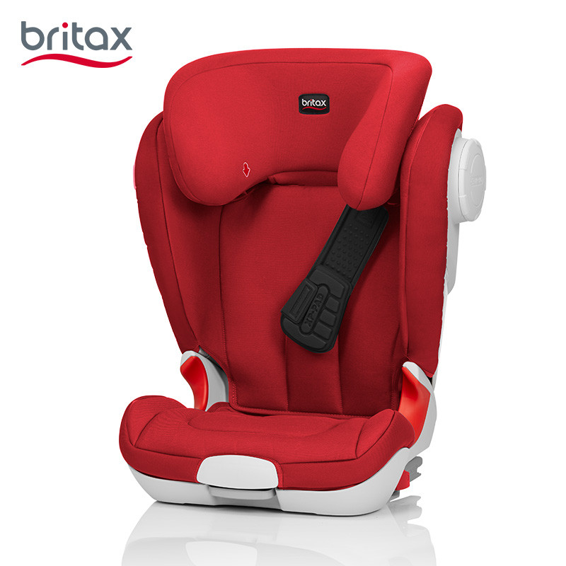 宝得适（Britax）汽车儿童安全座椅ISOFIX接口 凯迪骑士（3岁-12岁） 凯迪成长XP热情红