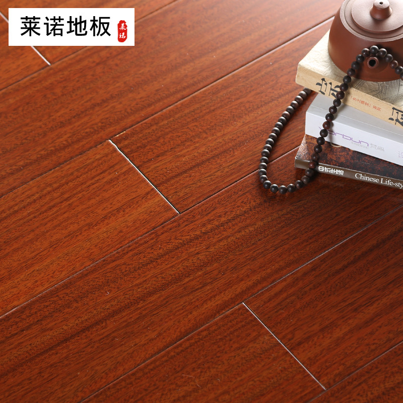 莱诺地板纯实木地板圆盘豆绿柄桑非洲进口原木实木地板18mm厚平口坚弗漆卧室家用E0环保厂家直销