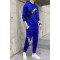庄吉卫衣男连帽衫秋季2019新款潮流搭配一套衣服男装潮牌休闲长袖套装 XXXL 彩蓝