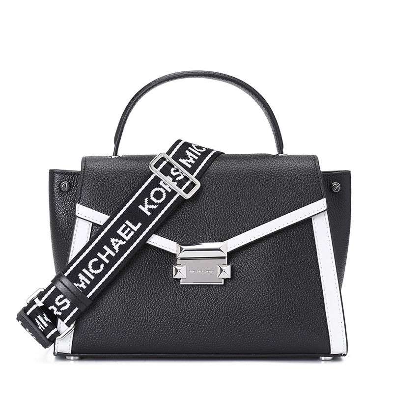 MK Whitney 单肩包 中号 SR 白边款 拼色