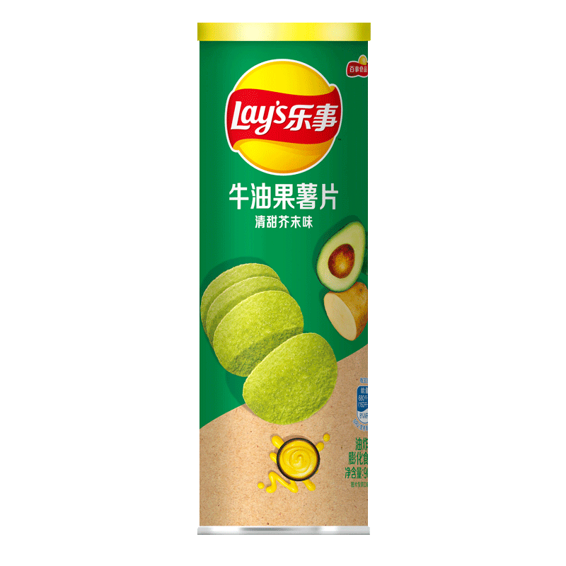 乐事无限牛油果薯片清甜芥末味90g