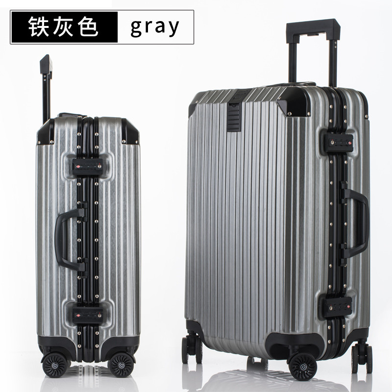SWISSGEAR瑞士十字系列防刮铝框拉杆箱万向轮行李箱耐磨旅行箱男女托运箱登机箱皮箱硬箱 26寸 L7019 铁灰色 26寸