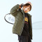千仞岗2019新品童装羽绒服男童女童连帽保暖羽绒服239810 130 海藻绿