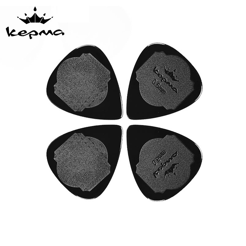 KEPMA卡普马B1卡马卡农吉他拨片柔韧防滑0.6毫米原装拨片 4片装黑色 黑色