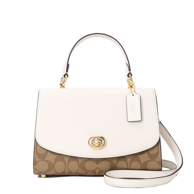 Coach PARKER 手提单肩包 F76620 白