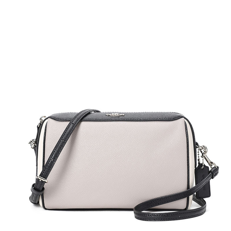 Coach 无柄波士顿单肩包 F77879 灰白色