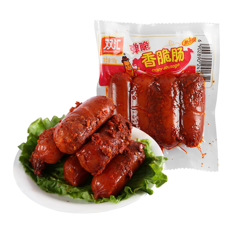 双汇弹脆香脆肠香辣味130g*20高清实拍图