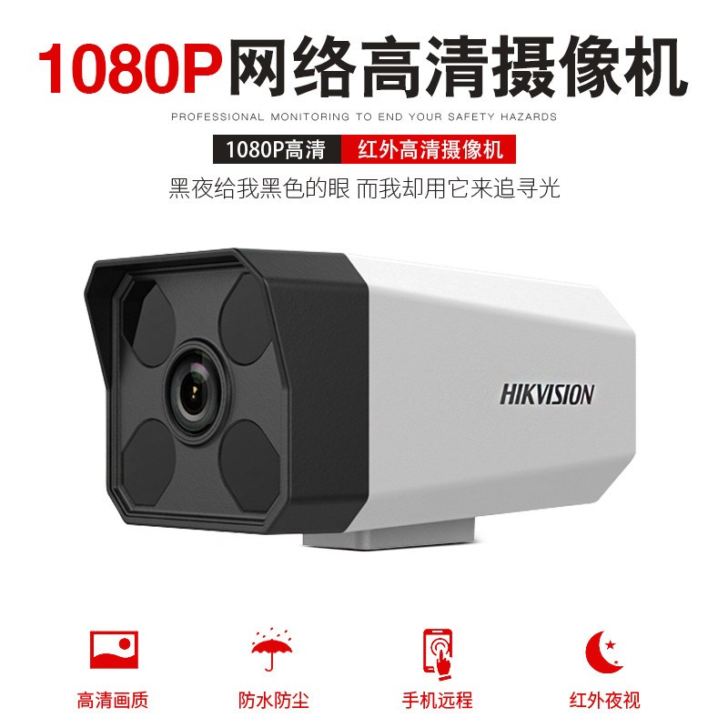 海康威视(HIKVISION)网络高清摄像机DS-IPC-B12-I/POE（枪）