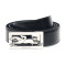 Longchamp 珑骧 DELTA BOX 男士系列牛皮双面扳扣式腰带 9614 022 B57-黑色海军蓝色 均码