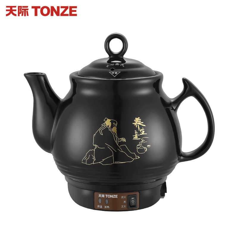 天际(TONZE)BJH-300H一体式陶瓷中药煲黑色