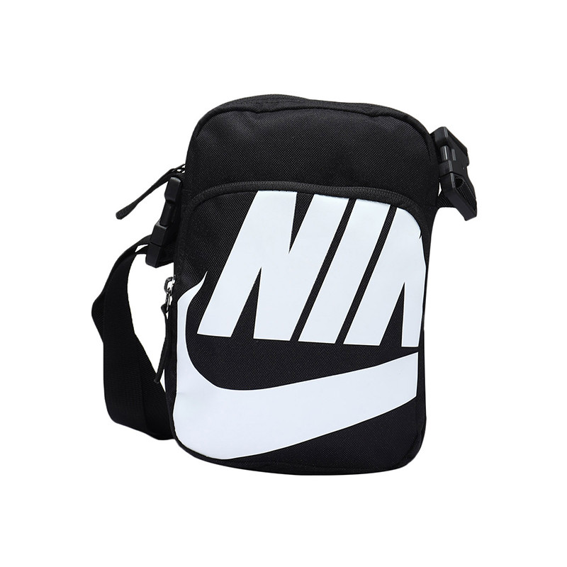 【自营】NIKE男女包单肩包时尚便携休闲斜挎多功能运动包BA6344. BA6344-010黑+黑+白
