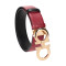 Salvatore Ferragamo 萨瓦托·菲拉格慕 女士牛皮板扣双面皮带腰带 23A564 0715218-深天蓝色黑色 90cm