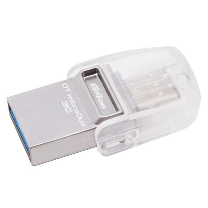 金士顿DTDUO3C 64GB u盘 USB3.1高速优盘 Type-C两用安卓手机U盘