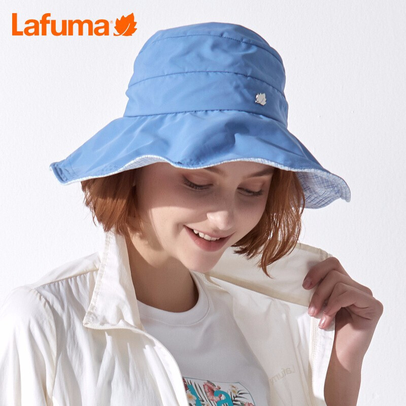 乐飞叶（LAFUMA）运动户外女士徒步旅行垂钓时尚防晒遮阳帽LEHE9EC65 LEHE9EC65B2/中蓝色/56cm（44）
