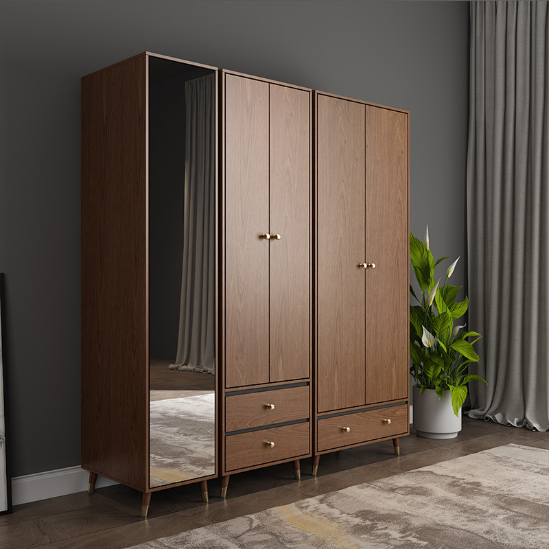 简约现代 板式衣柜 开门带抽屉衣柜 特价大容量储物柜 五门衣柜(40cm