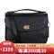 COACH 蔻驰 奢侈品 女款抛光鹅卵石纹皮革CASSIE单肩斜挎包 68348 B4-BK-黑色