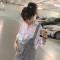 如熙格子衬衫女防晒长袖外套女士衬衫 粉紫色 XS