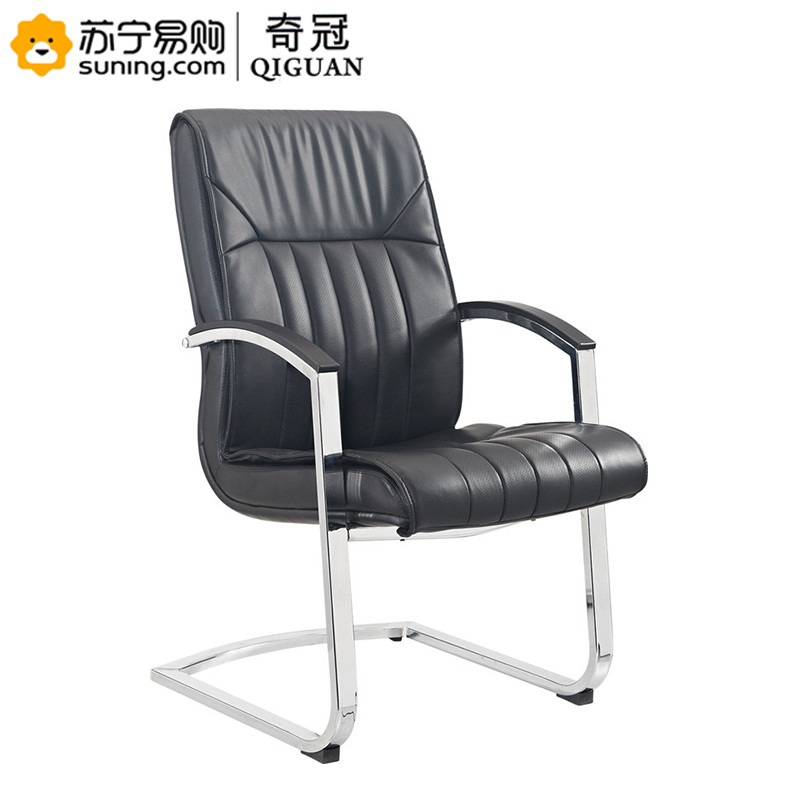 奇冠(QIGUAN) 办公椅 西皮 QGFG-245C 常规（J） 黑色