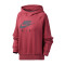 NIKE耐克女装卫衣保暖连帽套头衫长袖休闲运动服BV5133 XL BV5133-661雪松+黑