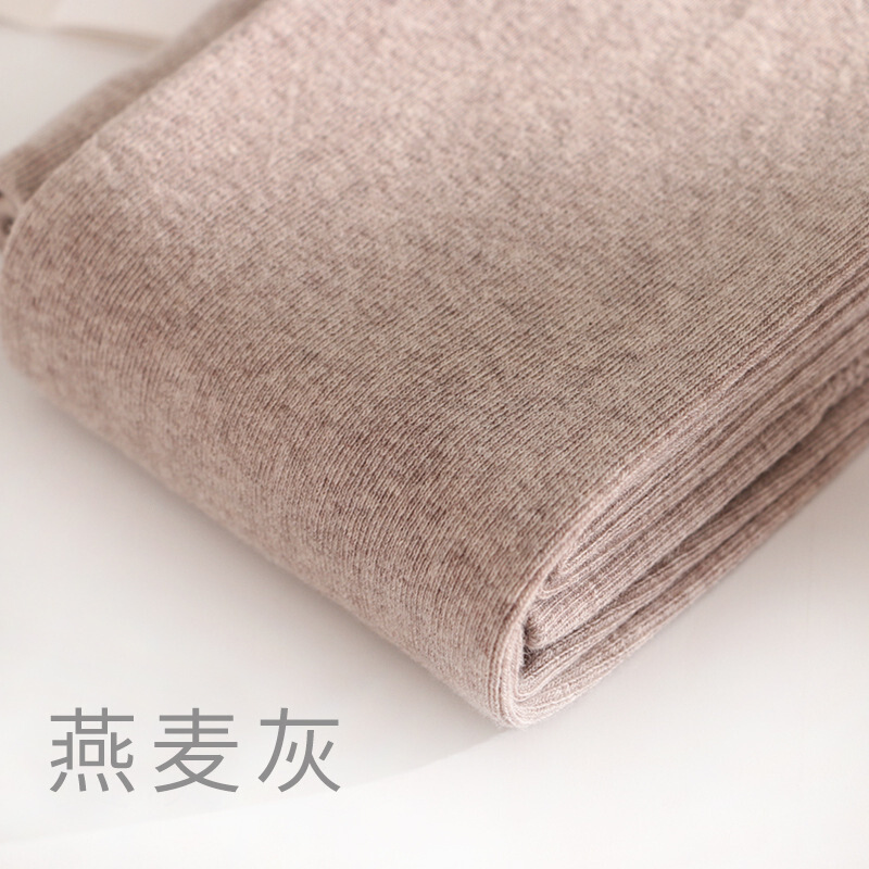 迪鲁奥（DILUAO)抖音网红日系打底裤女外穿打燕麦色连裤袜米色奶咖色踩脚微压薄款春秋新款女装_76 燕麦灰 3012/190g