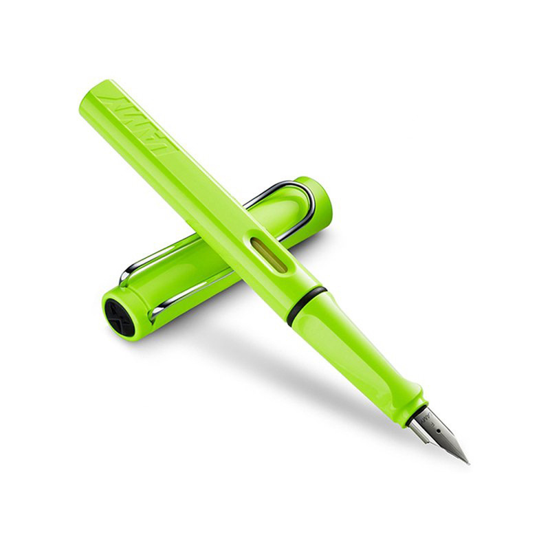 LAMY凌美 德国原装进口 safari狩猎者钢笔签字笔 时尚男女商务办公礼品笔 F尖0.7mm 1支 绿色F尖