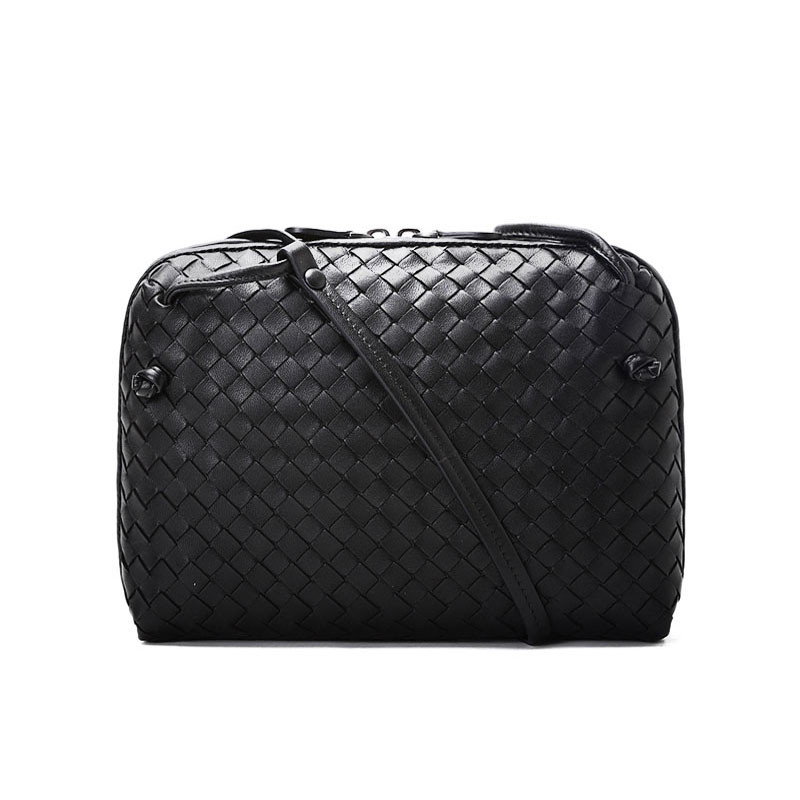 Bottega Veneta/葆蝶家 女包Nodini绳结装饰单肩斜挎包 245354 黑色