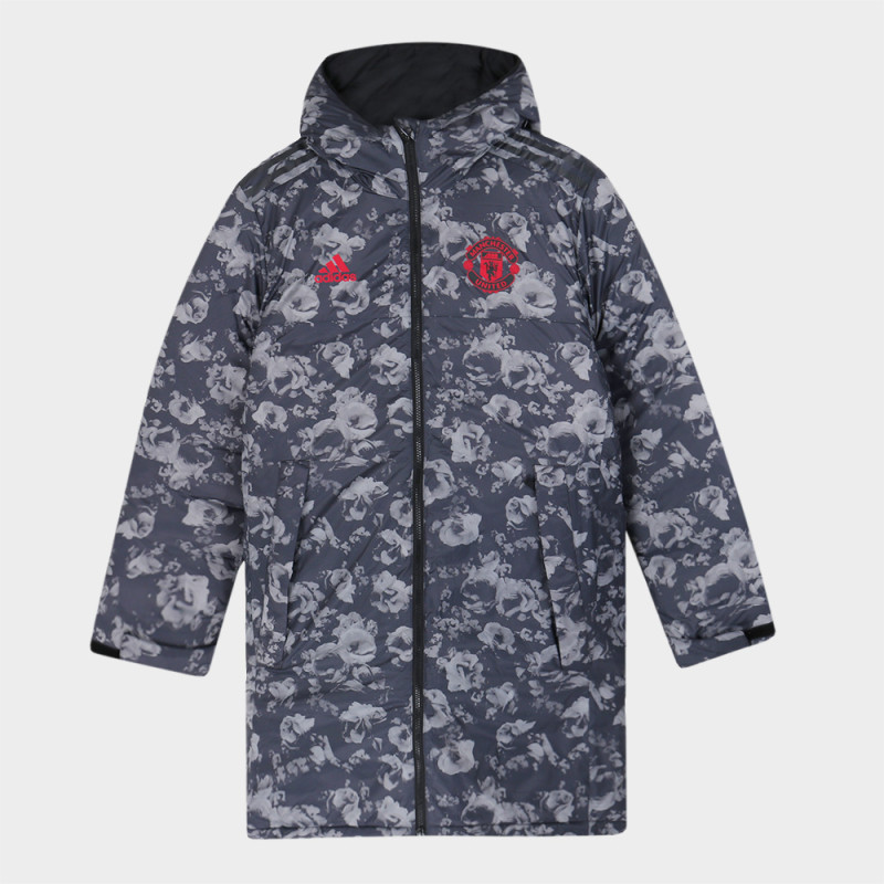 Adidas 阿迪达斯 男外套运动服棉袄时尚休闲保暖连帽棉服DX9071 L DX9071