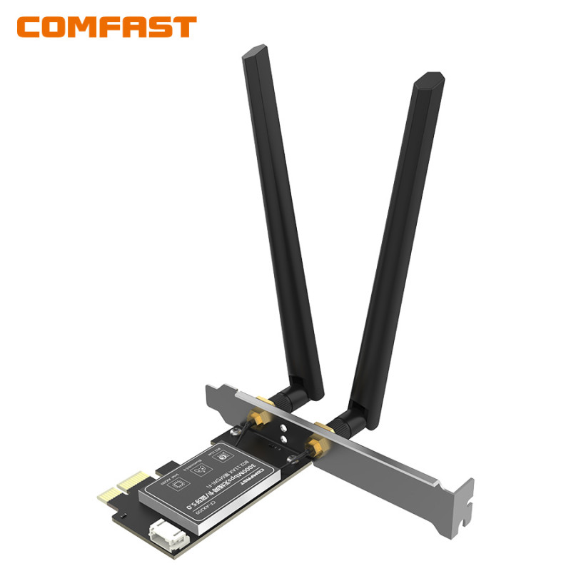 COMFAST CF-AX200千兆wifi6代+蓝牙5.0CNIV 电竞游戏双频 英特尔5G台式内置PCI-E无线网卡