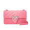 Pinko/品高 LOVE STRIPES 2 单肩包 1P21A9 樱花粉