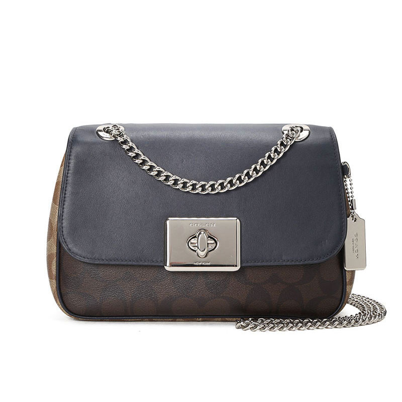 COACH/蔻驰 CASSIDY 链条单肩包 F76707 拼色