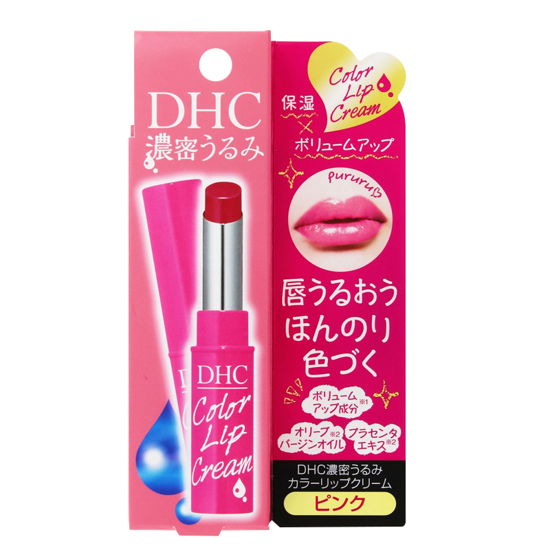 DHC淡彩有色 天然橄欖潤唇膏1.5g (粉紅色)