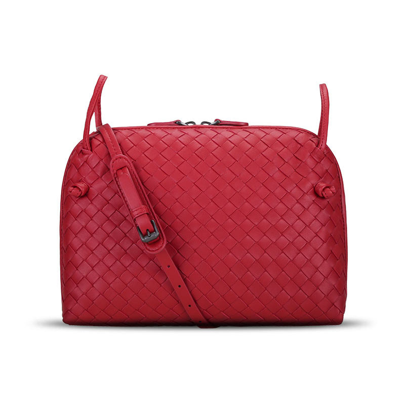 Bottega Veneta/葆蝶家 女包Nodini绳结装饰单肩斜挎包 245354 正红色